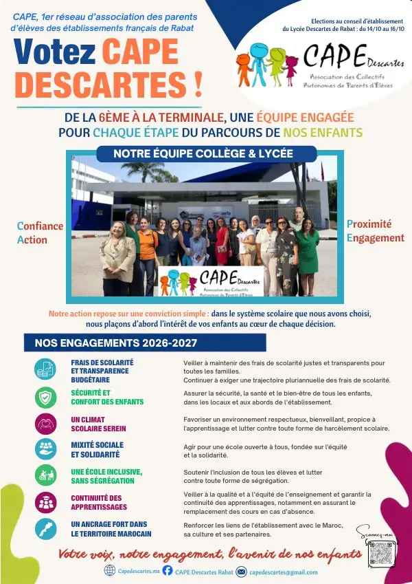 Profession de foi de la CAPE