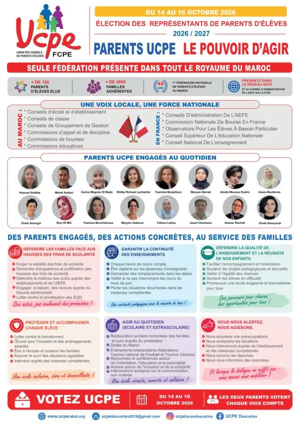 Profession de foi de l'UCPE